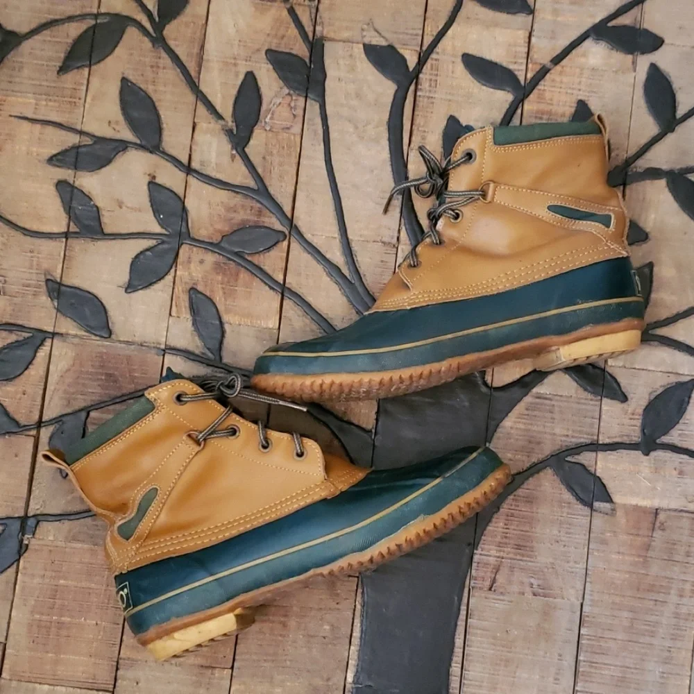 Vintage Duck Style Sporto Thermolite Steel Shank Boots Size 10